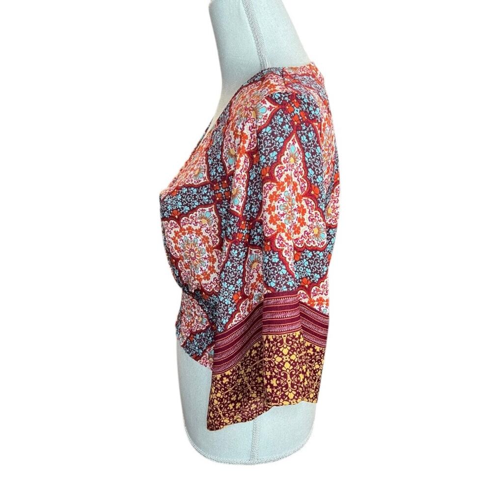 Anthropologie Twine & String Boho Cropped Floral … - image 5